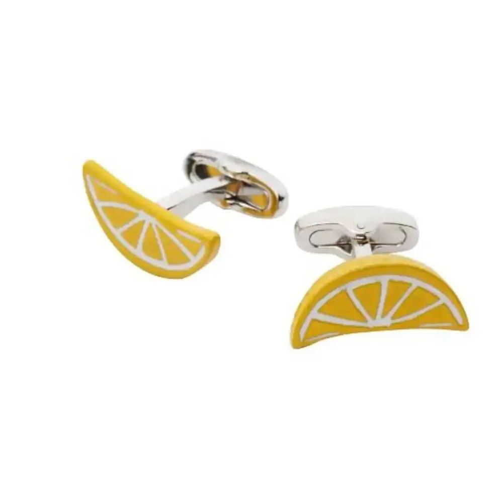 Jos. A. Bank Lemon Cufflinks & Socks Gift Set